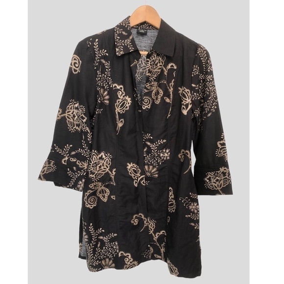 Tribal Linen Blend Duster - Picture 1 of 15